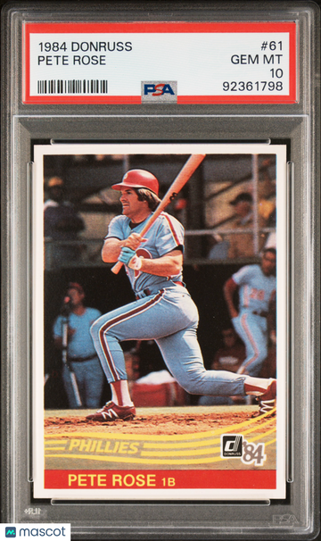 1984 Donruss Pete Rose #61 PSA 10
