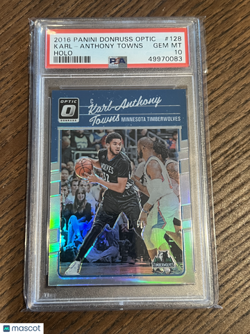 2016 Panini Donruss Optic Karl-Anthony Towns #128 Holo PSA 10