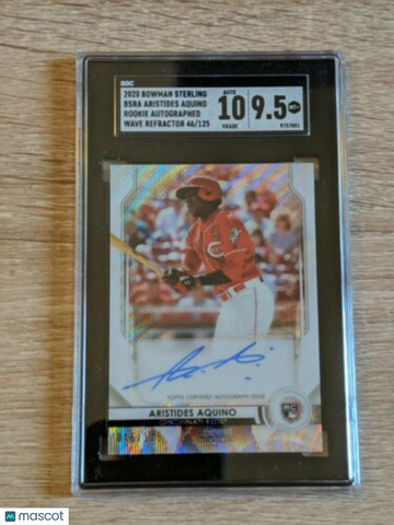 2020 Bowman Sterling Aristides Aquino #125 Rookie SGC 9.5