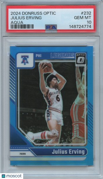 2024 Panini Donruss Optic Julius Erving #232 Optic Parallel/Variety PSA 10 Donruss