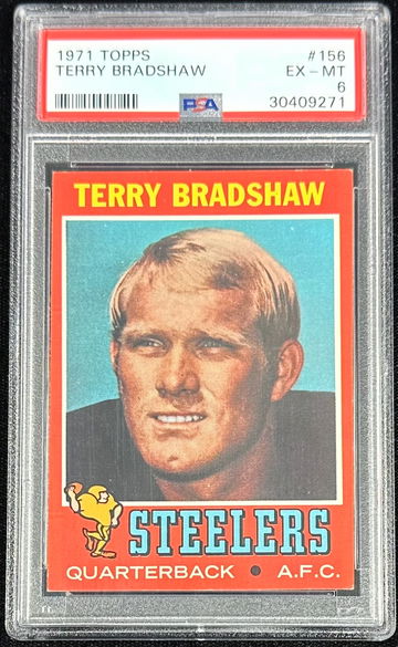 1971 Topps Terry Bradshaw Rookie #156 PSA 6