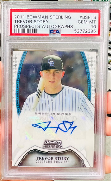 2011 Bowman Sterling Trevor Story Auto PSA 10 