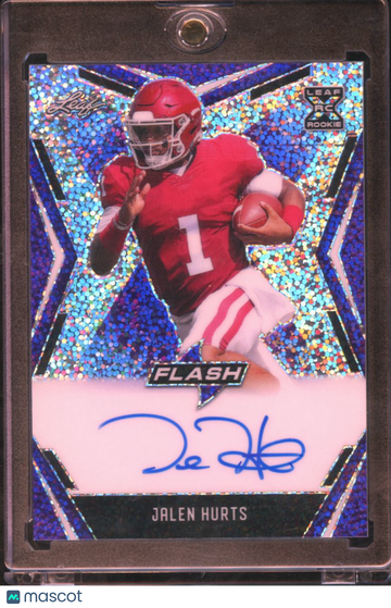 2020 Leaf Flash Jalen Hurts #BA-JH1 Blue Shimmer /25 RC