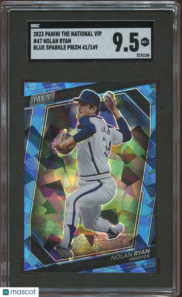 2023 Panini The National Vip Nolan Ryan #47 Blue Sparkle Prizm 149 SGC 9.5