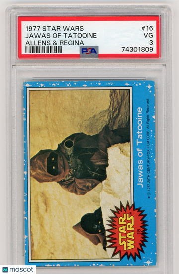 1977 Star Wars Allens & Regina Jawas Of Tatooine #16 PSA 3