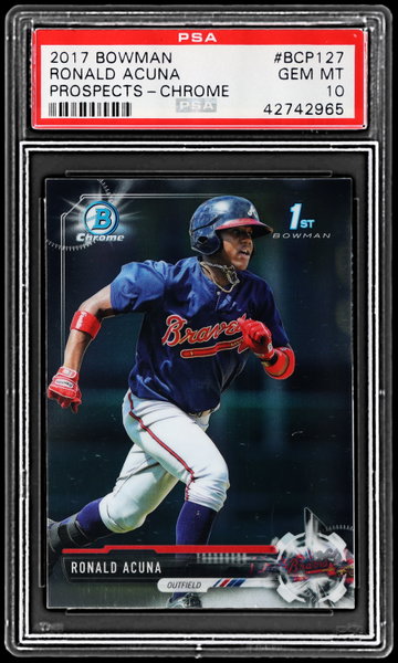 2017 Bowman Chrome Ronald Acuna Jr. Prospect PSA 10