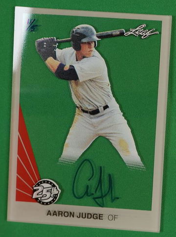 2015 Leaf A-AJ1 Aaron Judge 25th Anniversary Rookie Auto