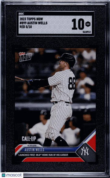 2023 Topps Now Austin Wells #899 Red SGC 10