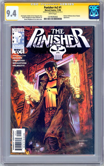 PUNISHER #1 CGC-SS 9.4 *SIGNED BERNIE WRIGHTSON* PALMIOTTI & WRIGHTSON ART 1998