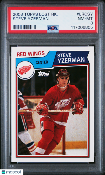 2003-04 Topps Lost Rookies Steve Yzerman #LRCSY PSA 8