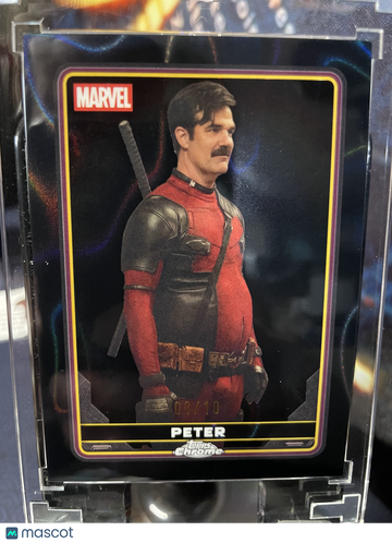 2025 Topps Chrome Marvel Deadpool & Wolverine Black RayWave Refractor Peter #23 08/10 Trading Card