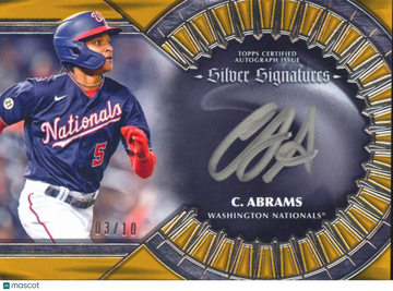 2023 Topps Five Star Silver Signatures CJ Abrams #SS-CA Gold /10