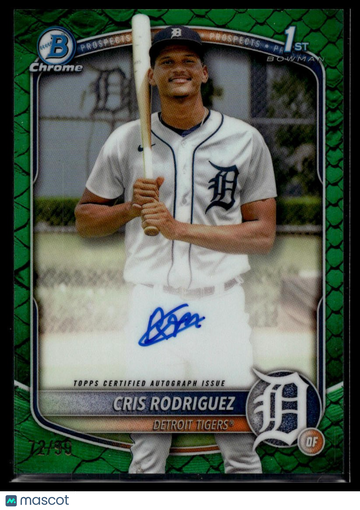 2025 Bowman Chrome Cris Rodriguez #BCP-250 Bowman Chrome Prospects Reptilian Green SN