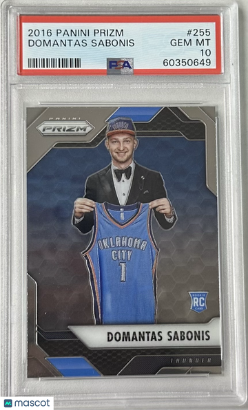 2016 Panini Prizm Domantas Sabonis #255 PSA 10