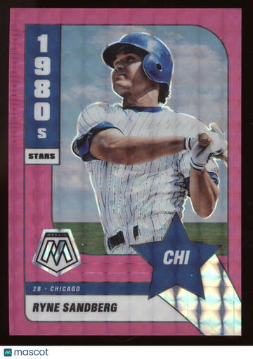 2022 Panini Mosaic 1980s Stars Ryne Sandberg #286 Pink /10