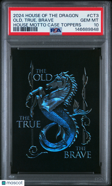 2024 Rittenhouse House Of The Dragon House Motto Case Toppers Old, True, Brave #CT3 PSA 10