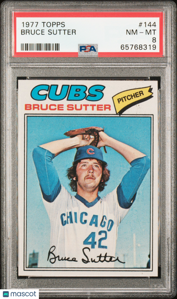 1977 Topps Bruce Sutter #144 PSA 8