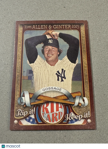 2023 Topps Allen & Ginter Goose Gossage #RC-GG 3/99 A&G Rip Cards