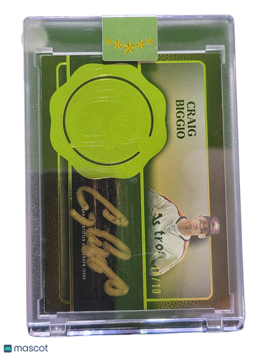 2025 Topps Five Star Golden Graphs Craig Biggio #GG-CB Green /10