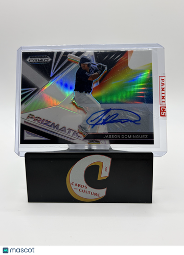 2022 Panini Prizm Draft Picks Prizmatic Jasson Dominguez #PZ-JD Silver