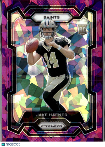 Jake Haener 2023 Panini Prizm RC Pink Mosaic /225 New Orleans Saints