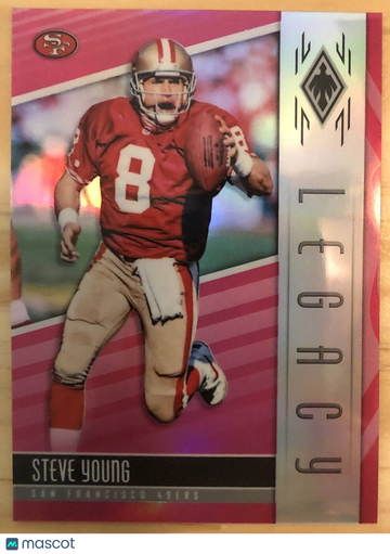 Steve Young 2017 Phoenix Legacy #L-5 Pink Parallel #37/199 San Francisco 49ers