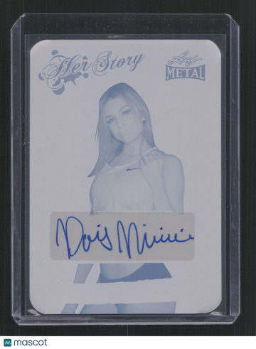 2024 Women of Sport PARIS MINKINSKI #HS-PM1 /1 CYAN PLATE HER S TORY AUTO SN,AU