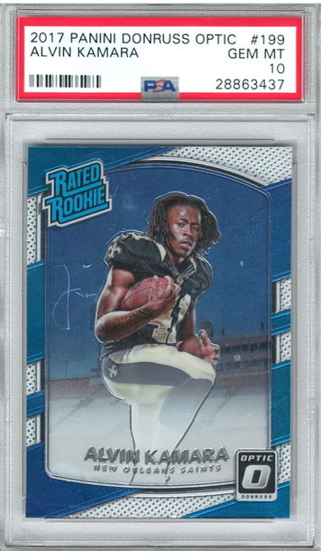 2017 Panini Donruss Optic Alvin Kamara PSA 10 Gem-Mint