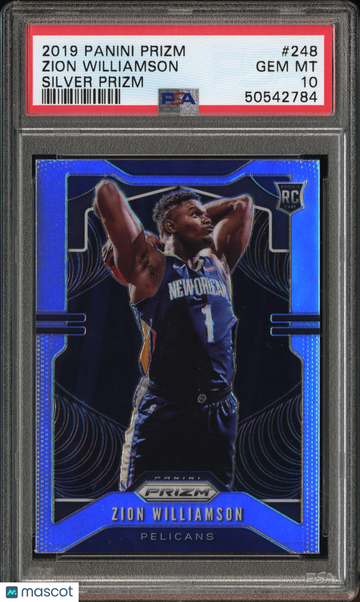 2019 Panini Prizm Zion Williamson #248 Silver PSA 10