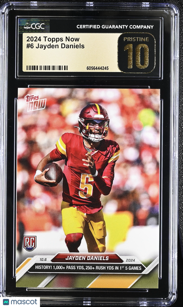 2024 Topps Now Jayden Daniels #6 CGC 10