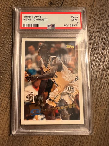 1995 Topps Kevin Garnett #237 Rookie PSA 9