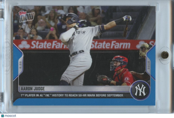 2022 Topps Now Aaron Judge #802 Blue Score