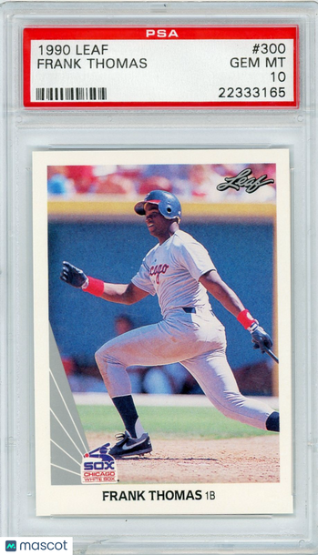 1990 Leaf Frank Thomas #300 PSA 10