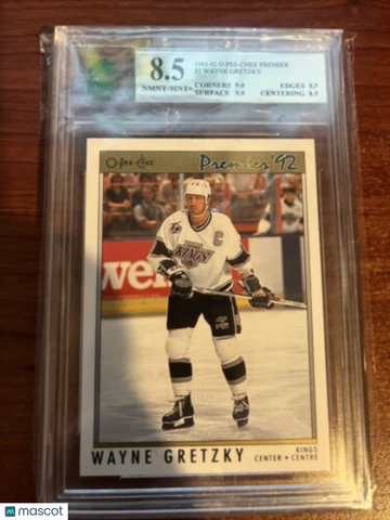 1991-92 O-Pee-Chee Premier Wayne Gretzky #3 Set Base MNT 8.5