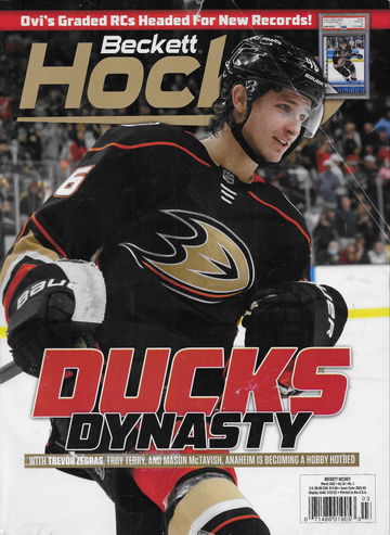 Beckett Hockey Card Monthly Price Guide Magazine March 2022 Anaheim Ducks