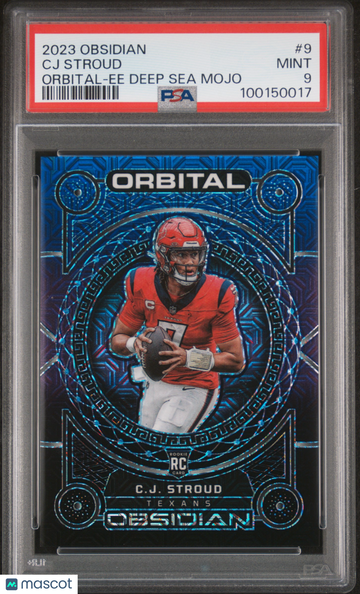 2023 Panini Obsidian Orbital CJ Stroud #9 Ee Deep Sea Mojo PSA 9