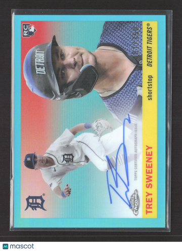 2025 Topps Chrome Platinum Baseball Trey Sweeney #CPA-TSW RC