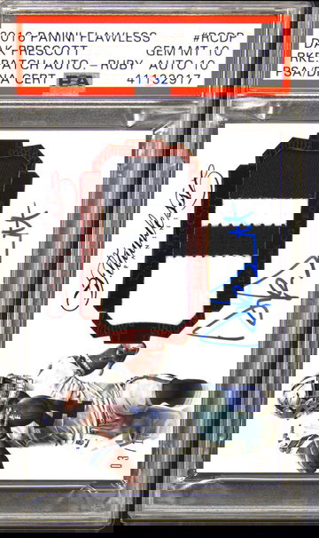 2016 #RCDP Dak Prescott Ruby Autograph Autograde 10 3/10 PSA DNA 10 Gem Mint