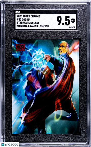 2025 Topps Chrome Star Wars Galaxy Dooku /250 #32 SGC 9.5