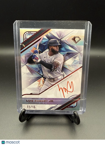 2025 Topps Diamond Icons Luis Robert Jr. #WPA-LRJ White Polychromatink Autographs Base Red Ink SN AU