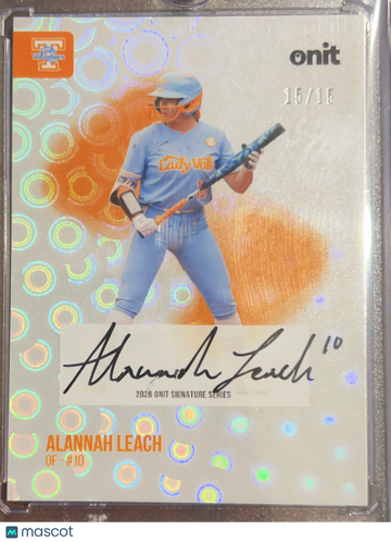 2025 ONIT Signature Series Alannah Leach #S-1 Circle Prizm /16