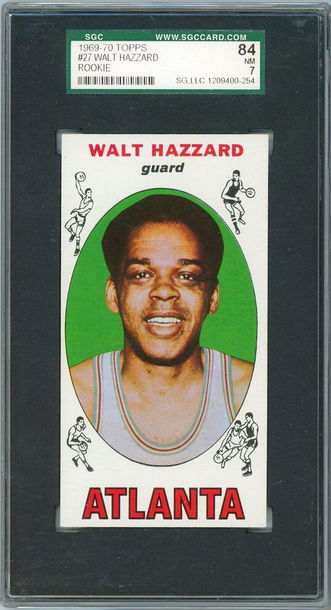 1969 Topps Walt Hazzard Rookie #27 SGC 7 P1348