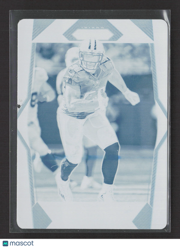 2018 Panini Plates & Patches Prizm Football Delanie Walker #74 Cyan Printing /1 Printing Plate