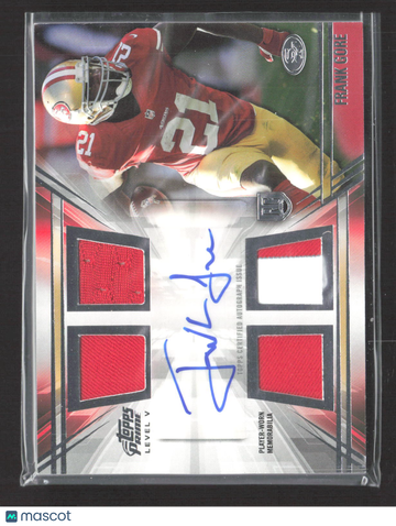 2014 Topps Prime Frank Gore #PV-FG Level V Quad Relic Player-worn Memorabilia