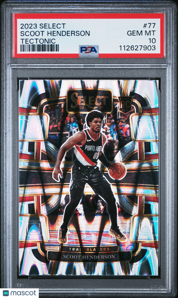 2023 Panini Select Scoot Henderson #77 Tectonic PSA 10