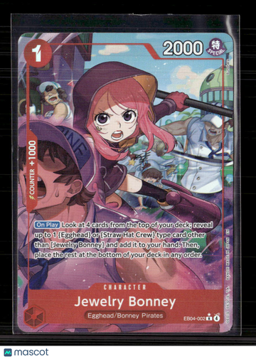 One Piece TCG Jewelry Bonney Adventure on Kami's Island R • EB04-002