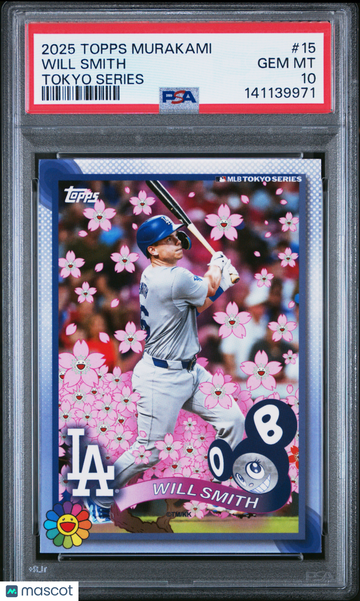 2025 Topps Takashi Murakami + MLB World Tour Tokyo Series Will Smith #15 PSA 10