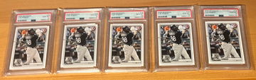 Lot of FIVE (5) 2020 Luis Robert Bowman RC Rookie PSA 10 SEQUENTIALLY NUMBERED!
