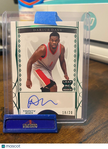 2023 Leaf Trinity Darius Day #BA-DD1 Green Leaf