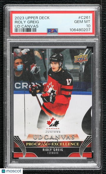 2023-24 Upper Deck Series 2 Ridly Greig #C261 [Base] Rookie PSA 10